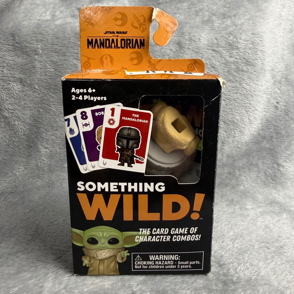 Funko Games Star Wars The Mandalorian Something Wild Card Game with Grogu Pop